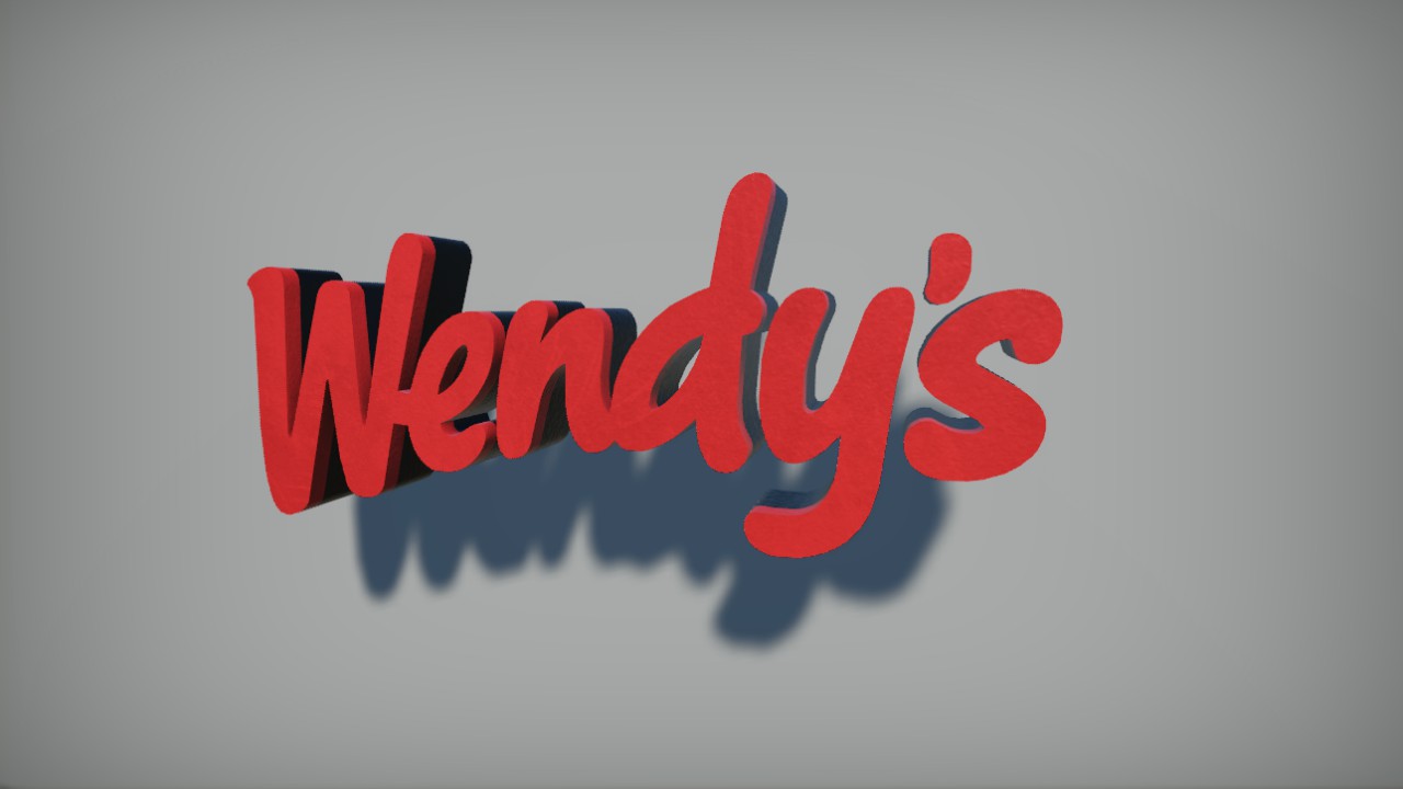 Wendys Logo Flexicolour 3m