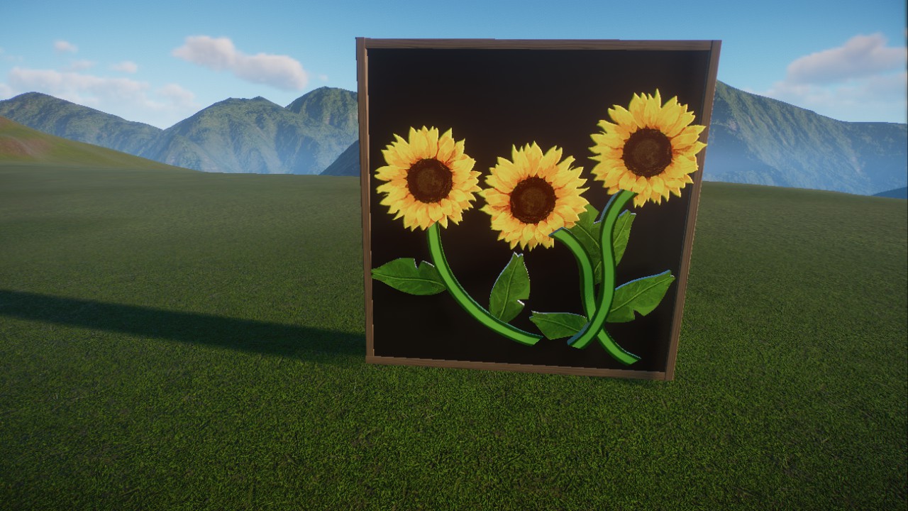 painting, picture with sunflowers, Bild, Gemälde
