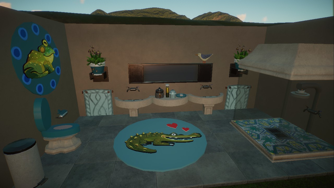 decor, stuff, furniture,restroom, bathroom, realistic size, Badezimmereinrichtung