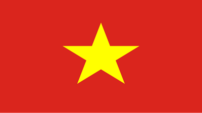 The flag of Vietnam