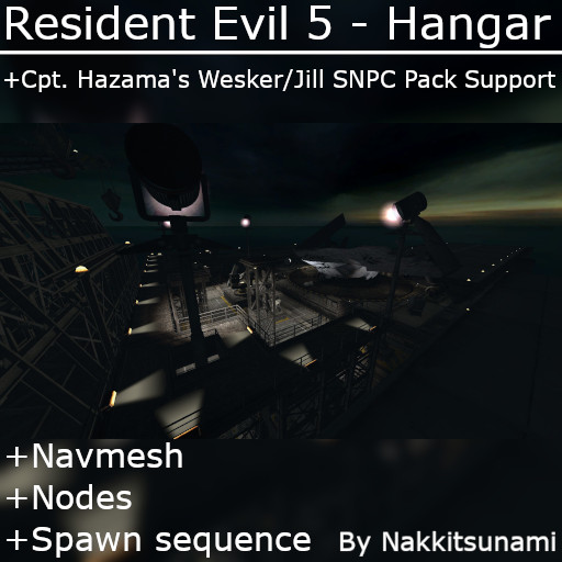 Resident Evil 5 - Hangar (Navmesh & Nodes)
