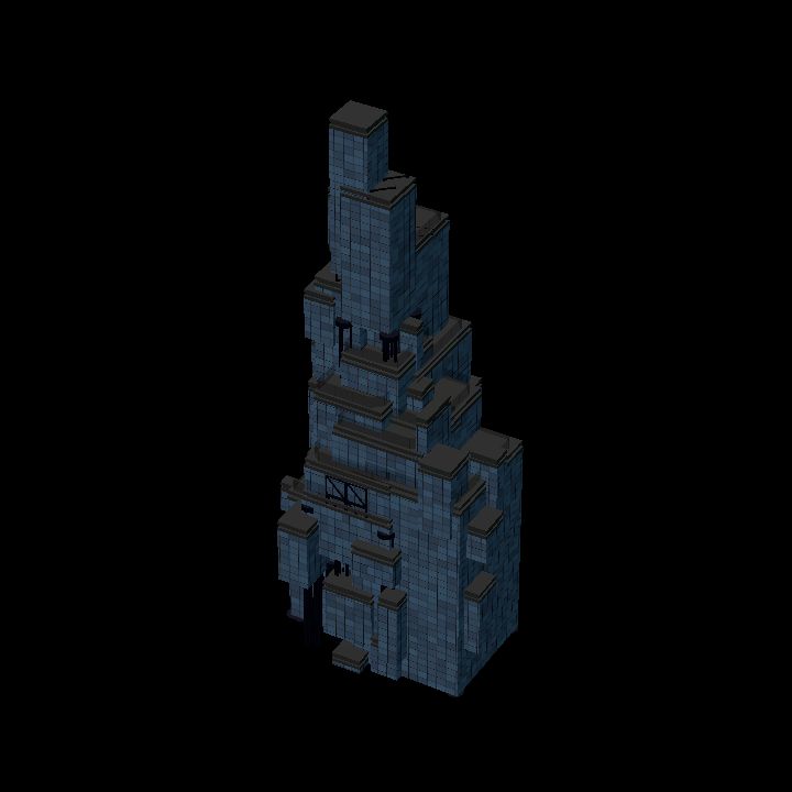 Low Poly Scifi Towers J 3 