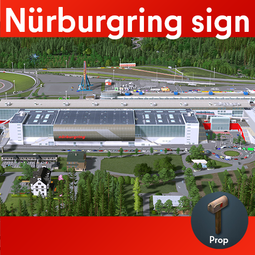 Nürburgring big red sign