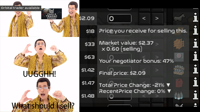 VTE Price Tooltip价值变化提示