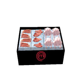 raw meat shelf-kitchen