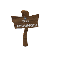 no fishing sign large decor-pets preview