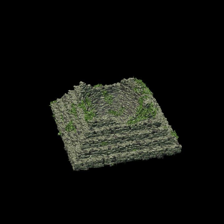 Jungle Ruins - pyramid collapsed