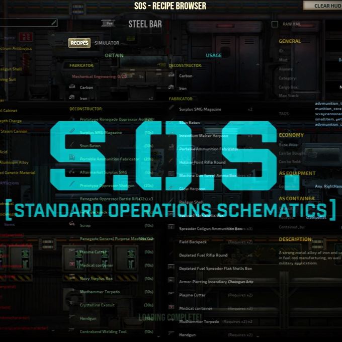 S.O.S - Standard Operations Schematics – Barotrauma Mod