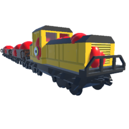 Infected Brick Rigs Train (red)