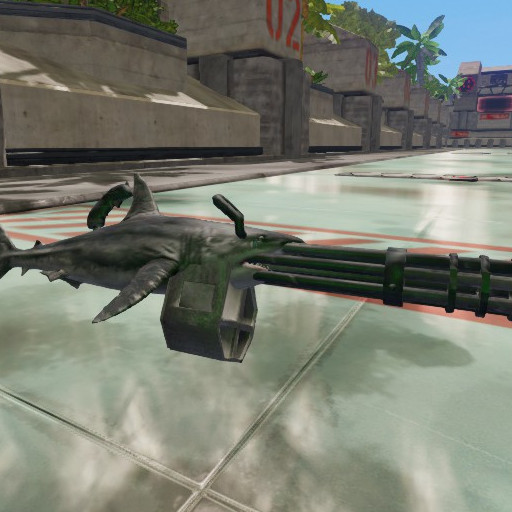 MegaShark - Minigun mesh replacement mod