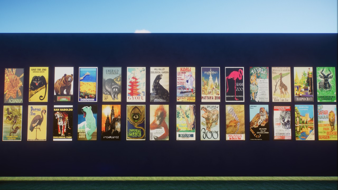 Bronation Vintage Travel and Zoo Posters