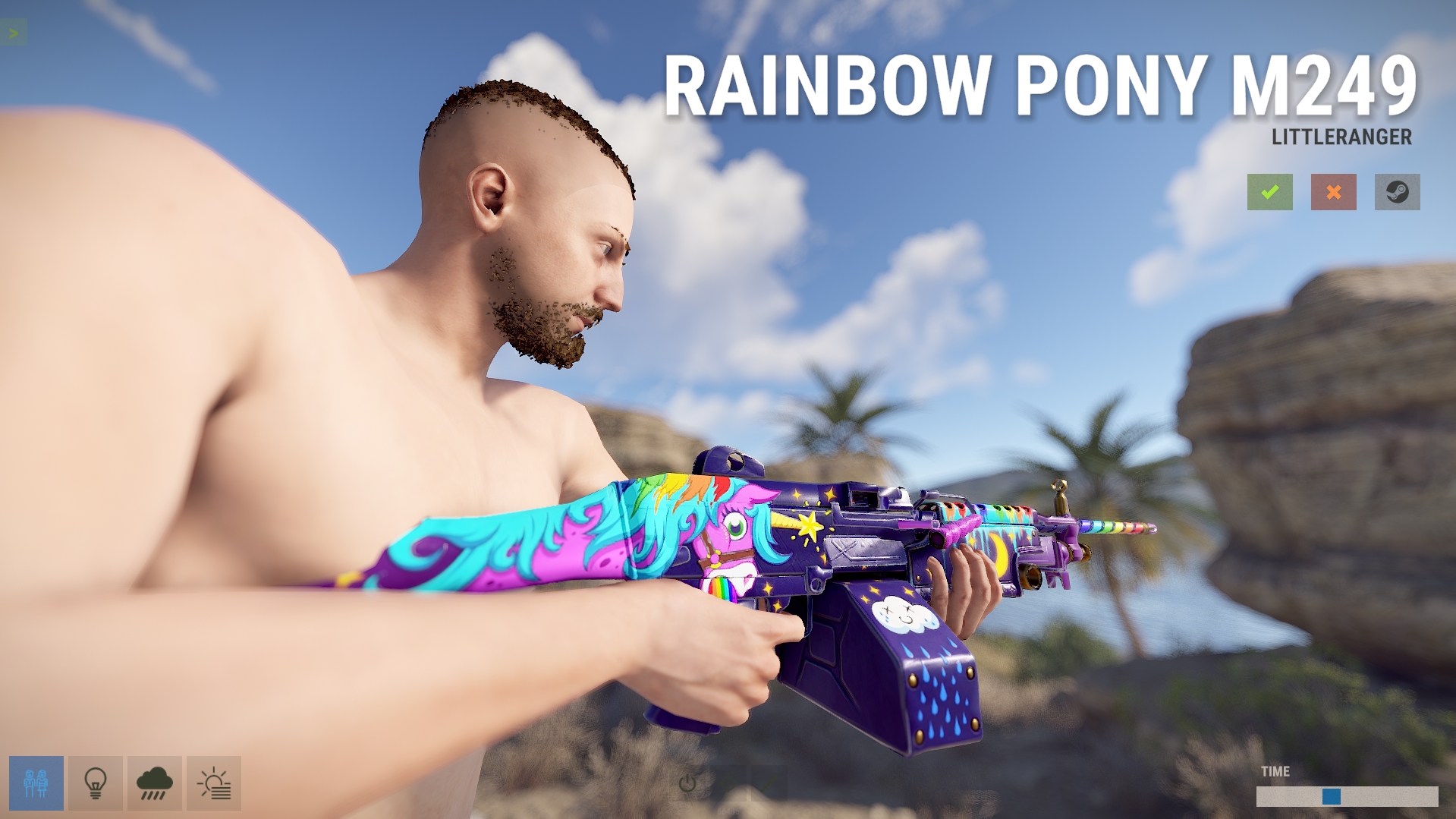 Rainbow Pony M249