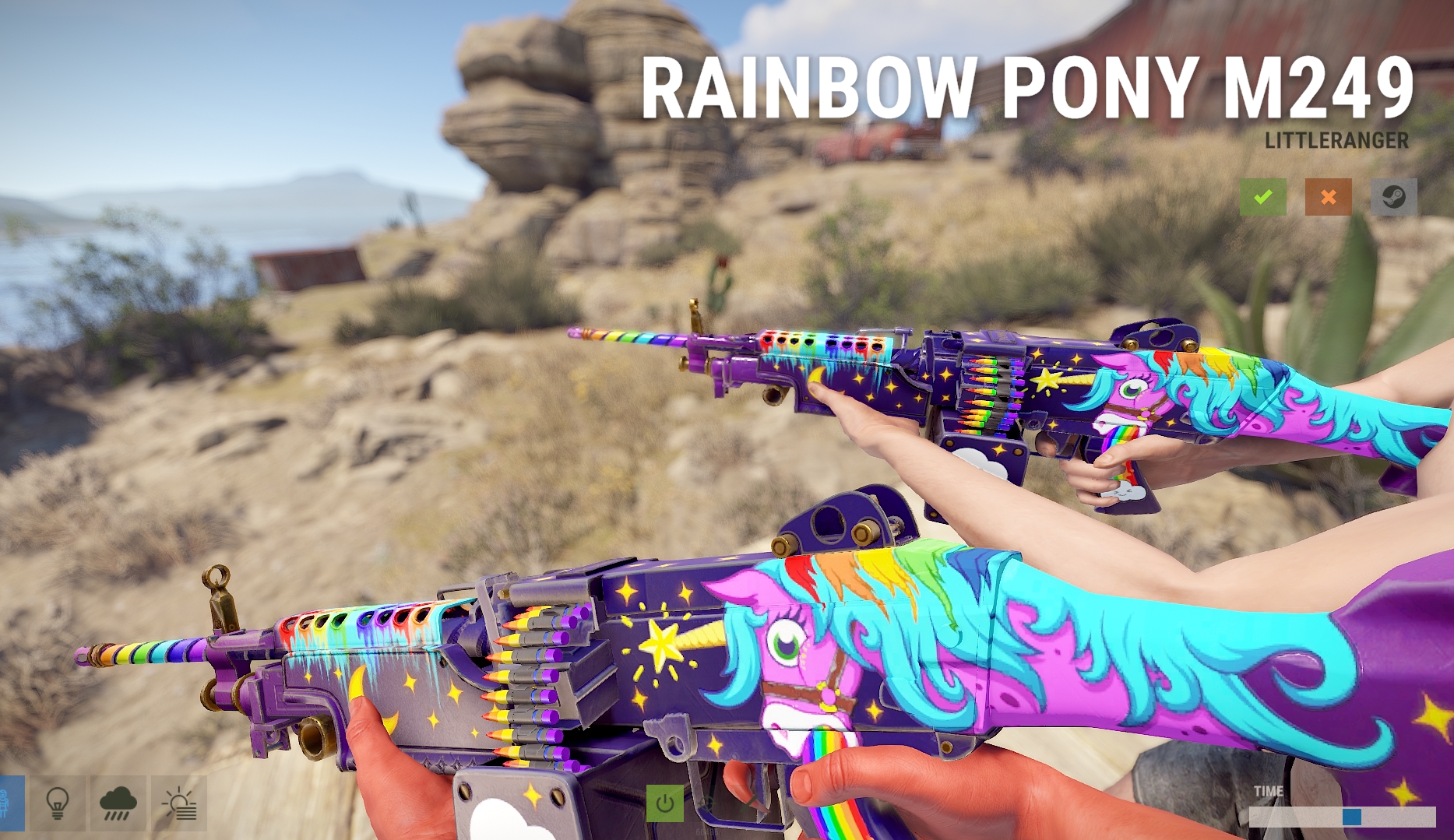 Rainbow Pony M249