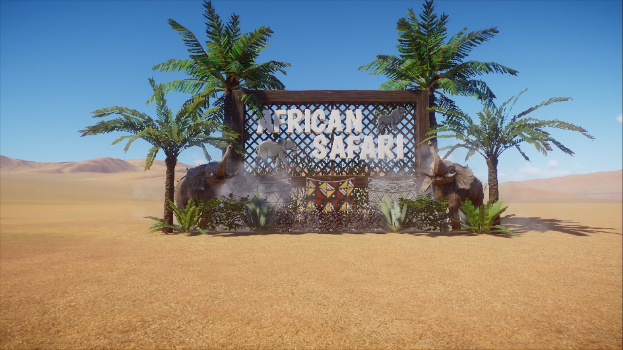 African Safari Sign