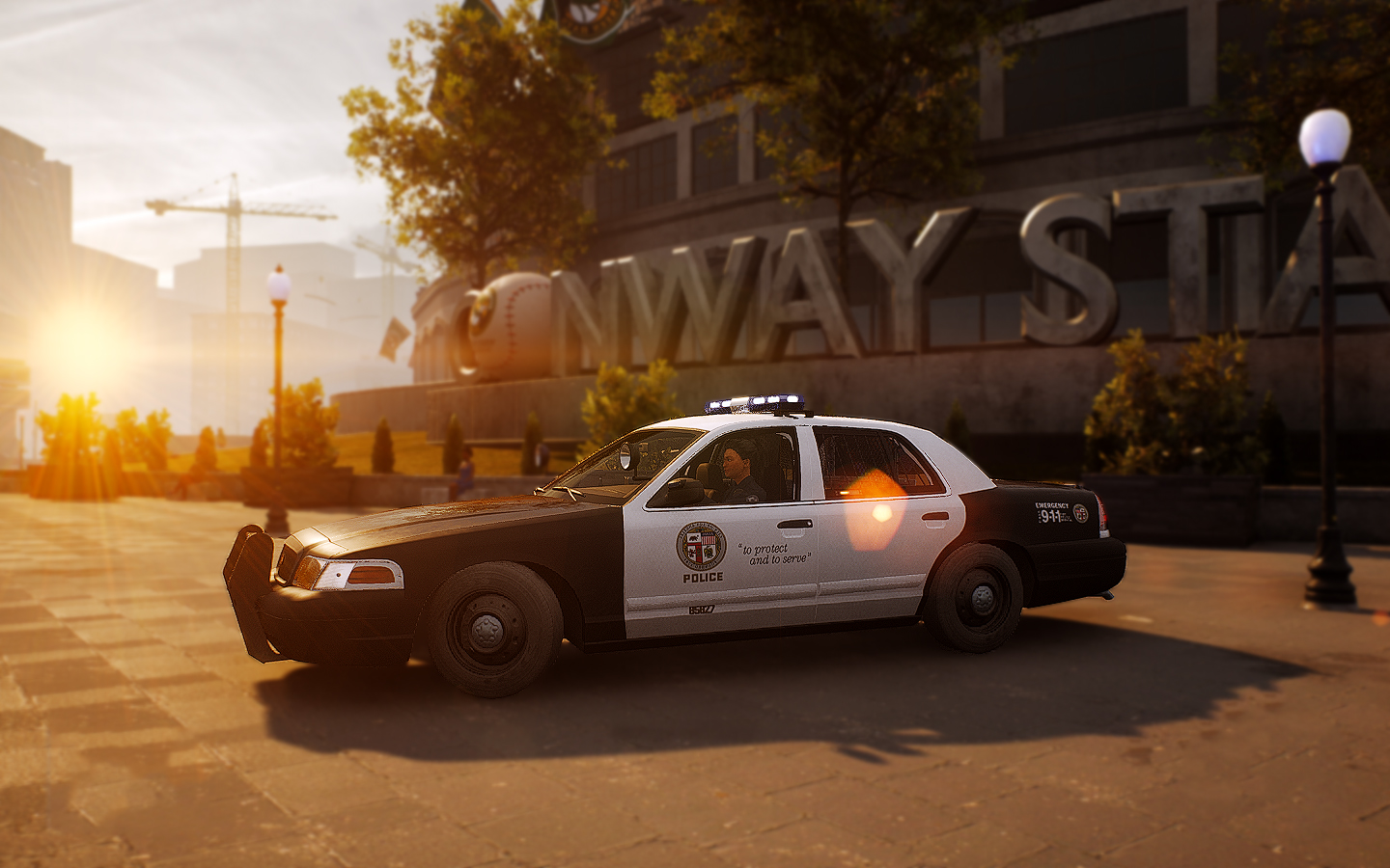 Cruiser of Los Angeles Police