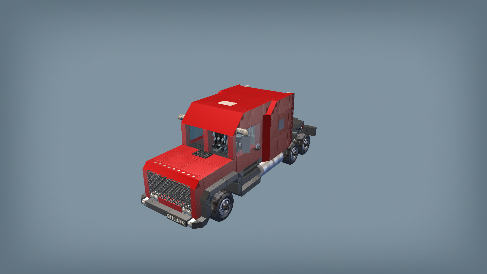 American semi truck (sleeper cabin)