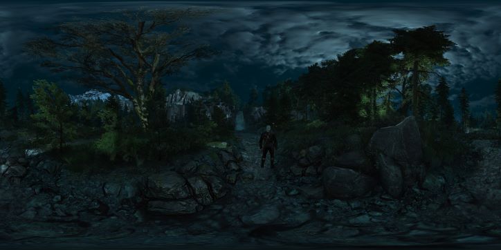 Witcher 3 waterfall in Skellige