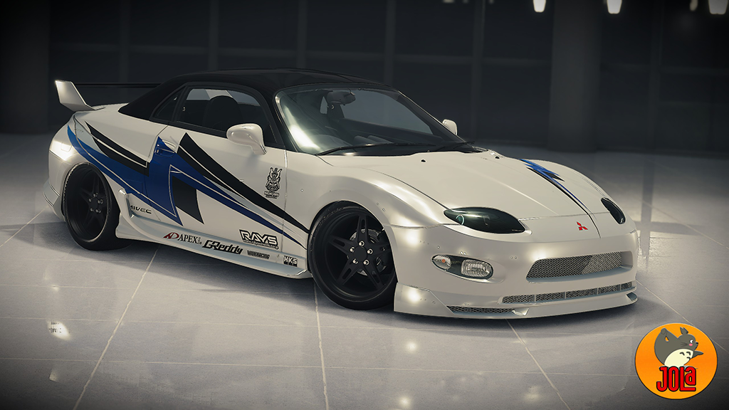 Livery Mitsubishi FTO - Lightning Blue/Black black roof