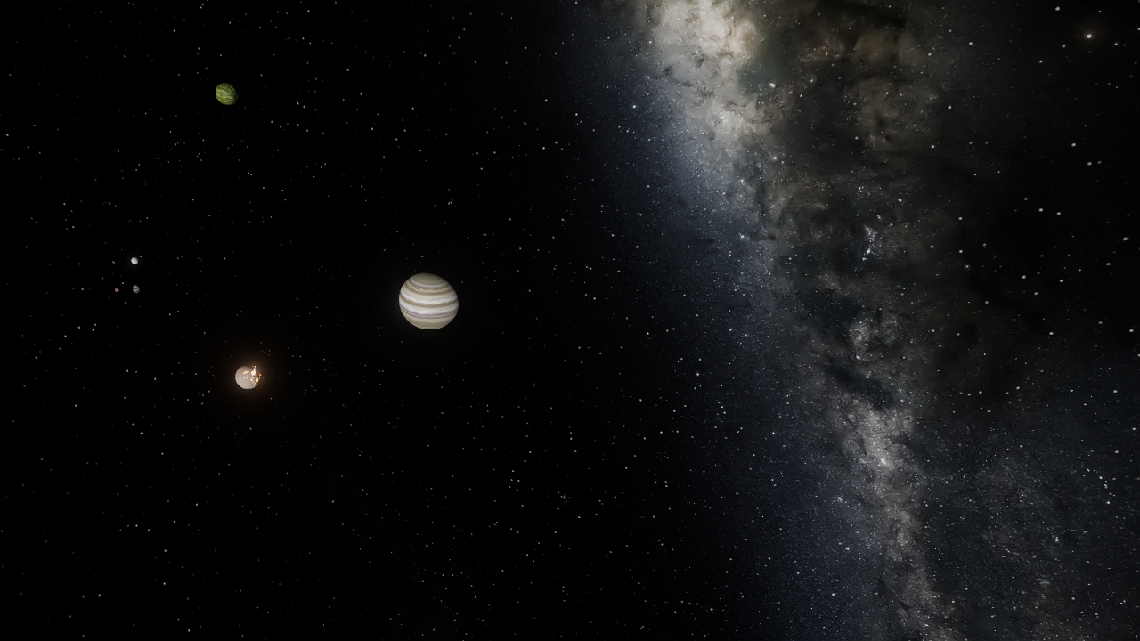 Solar system hits jupiter