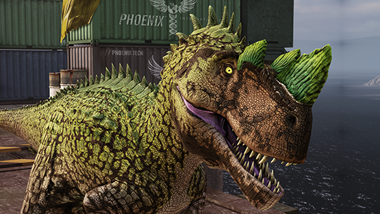Wall Lizard Ceratosaurus
