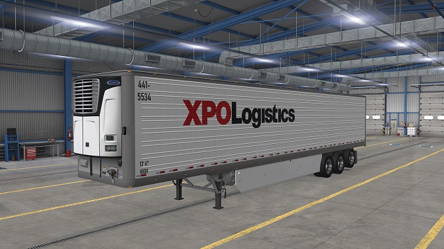 XPO Logistics skin for SCS 53' Trailer including insulated and reefer.