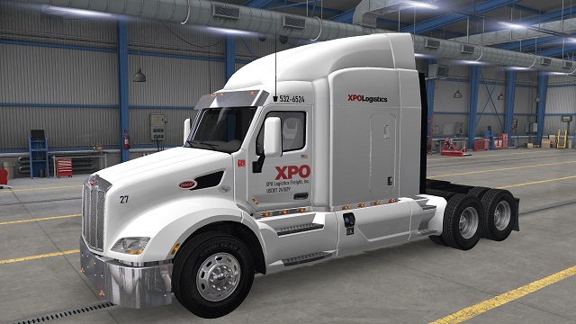 XPO Logistics skin for the SCS Peterbilt 579
