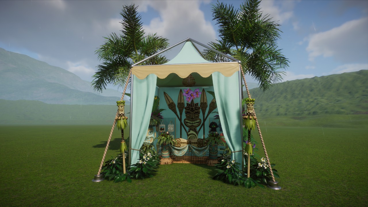 Tropical Party popup Counter