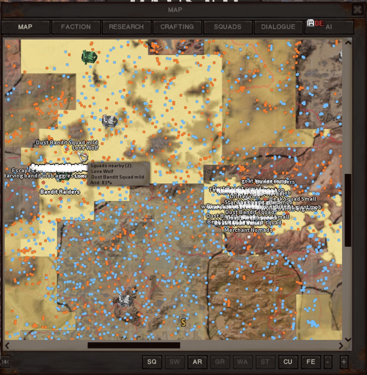 Debug scene inspector (trader info)