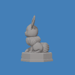 Eevee on a pedestal