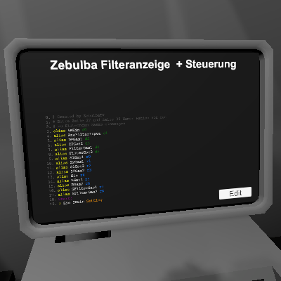 Zebulba Filteranzeige  + Steuerung