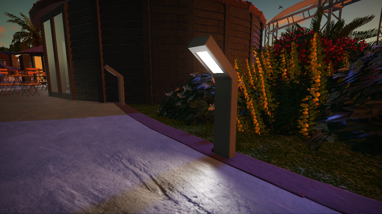 Curi Outdoor Angled Walkway Light