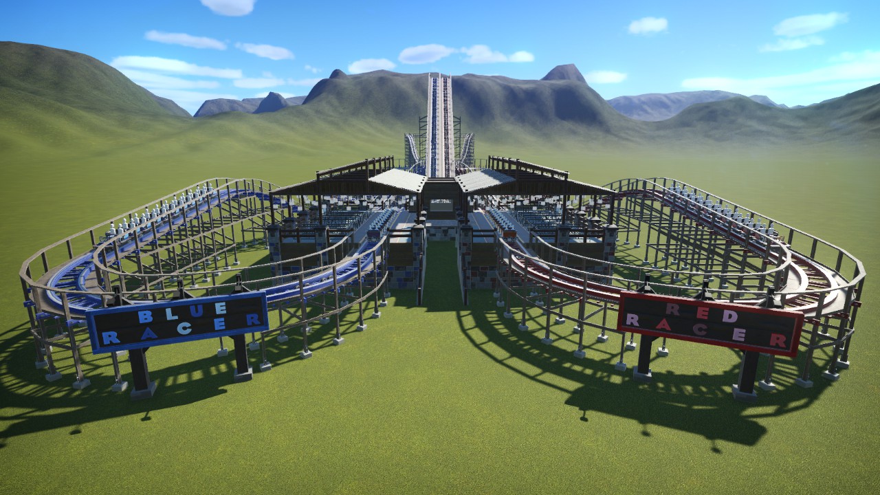 Dueling Wooden Coaster Station