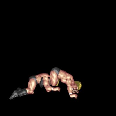 首４の字式頭部叩きつけ  Neck Figure 4 Head Smash