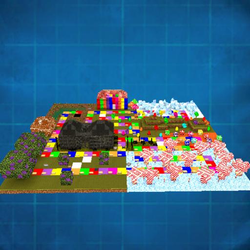 Large candyland 3-D boardgame