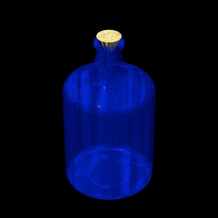 Empty glass jar 3