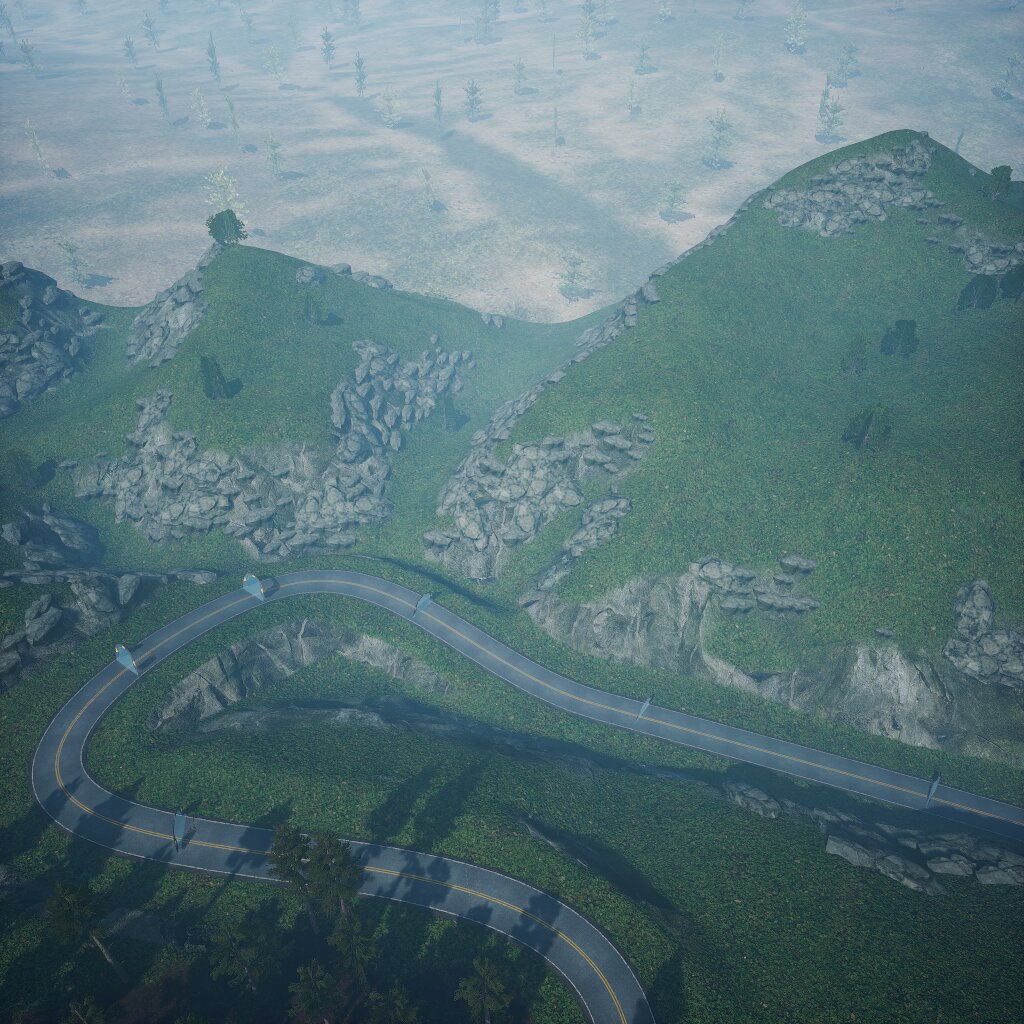 Ruta con altura variable