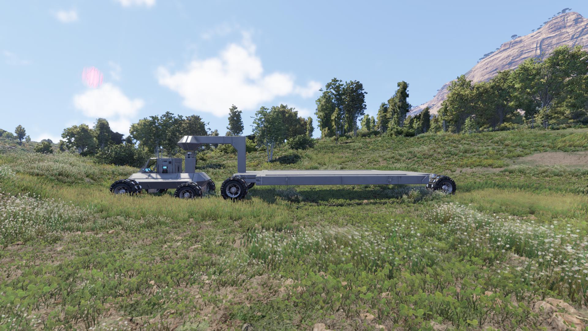 Basic vehicle with trailer