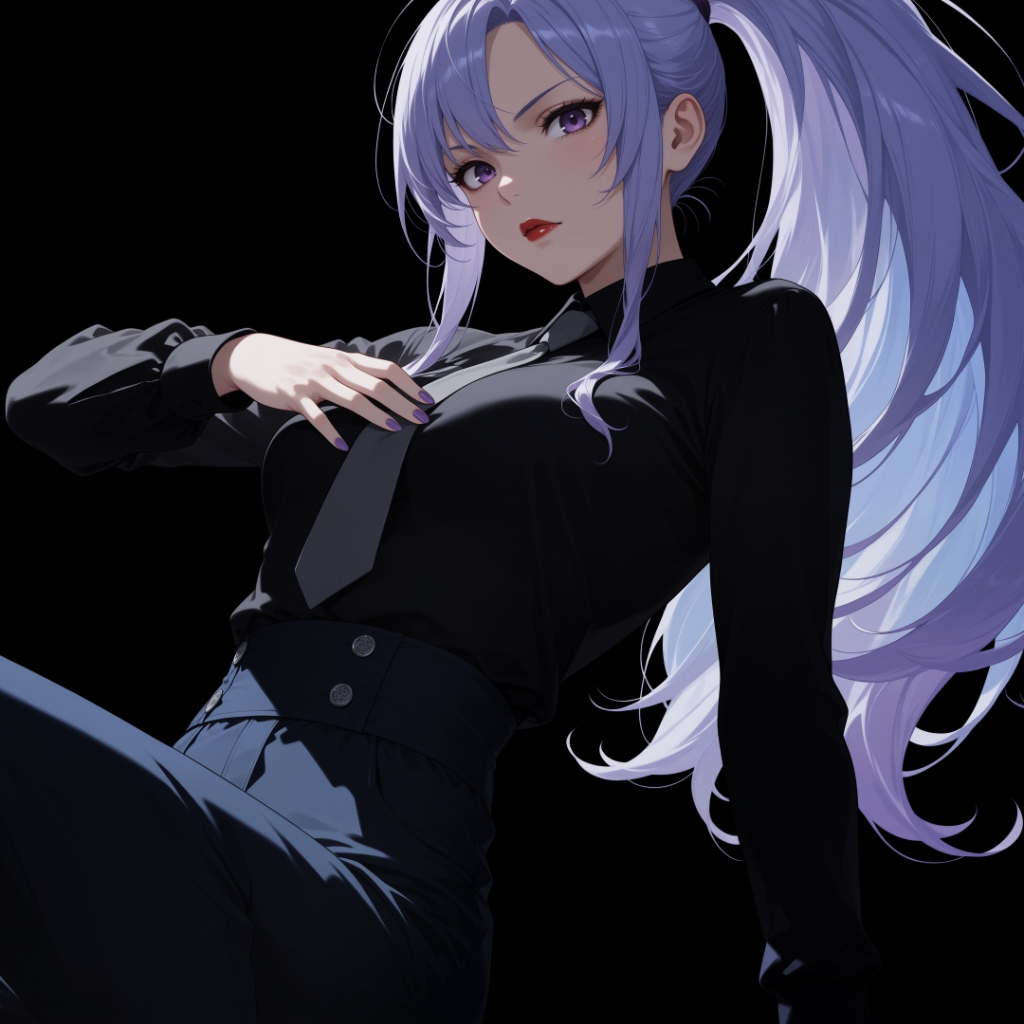 Girl | Dark Background | Dark & Colored Versions | 4K preview