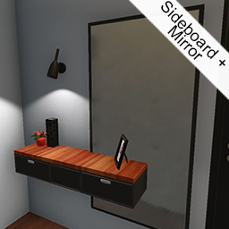 Sideboard with mirror