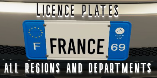 Licence Plates France