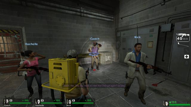 L4D2 Survivors with Alien Swarm backpacks