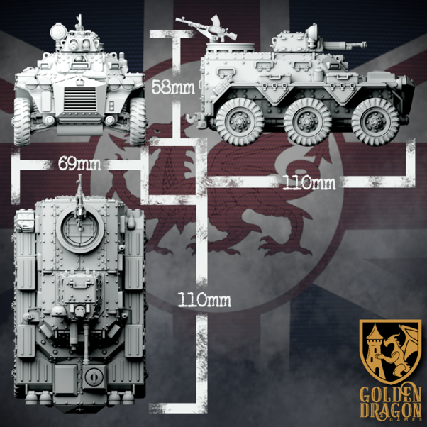 MARCHER Empires At War: (BRE) Mk.I Palamedes Wheeled APC