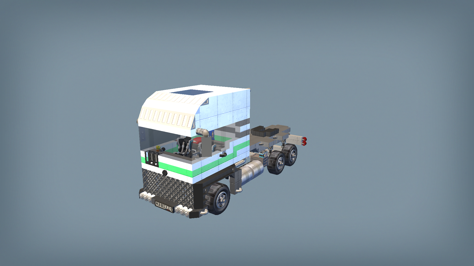 semi truck high roof