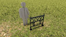 MMM Decorative Metal Fence Half