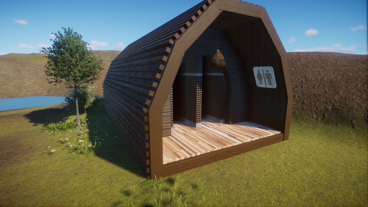 Glamping Site Toilets Pod