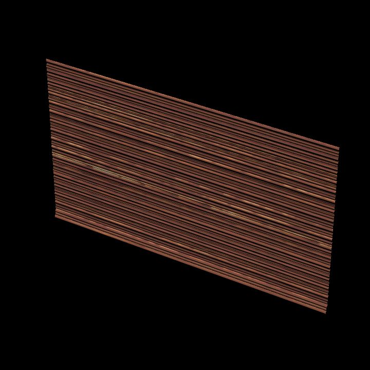 Corrugated wall 3x1 rusty #2