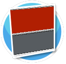 Pan Room Wall Red and Gray