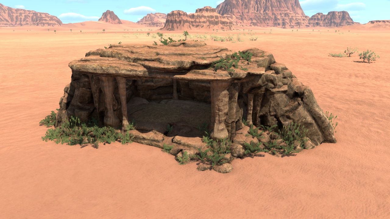 Grassland paleo cave