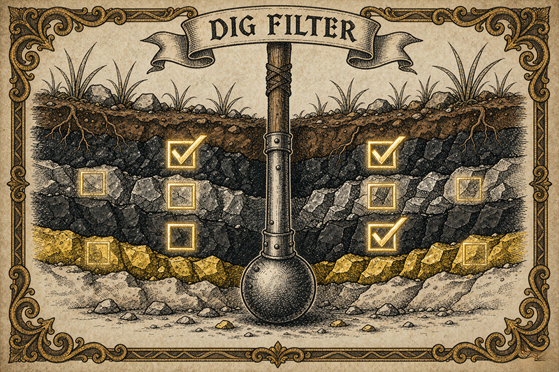 Dig Filter – Filter dig orders by resource