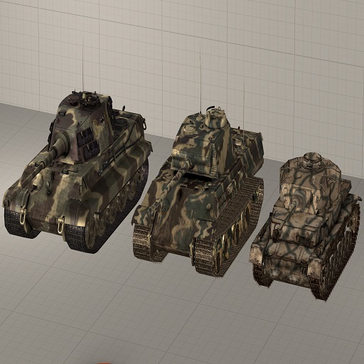 Call of Duty World At War German Tanks (Props)